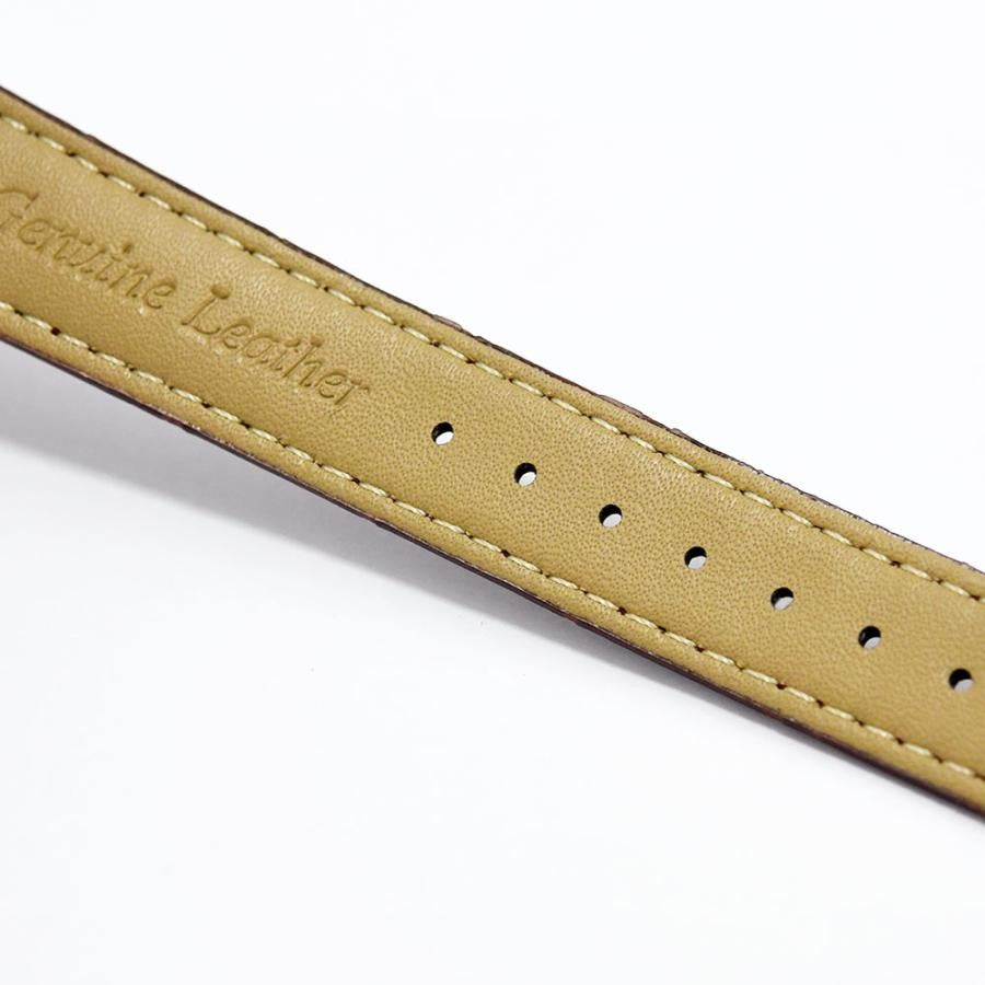 VINTAGE WATCHES FASHIONのブライトリング カリスト レディースウォッチ、ブラウンのクロコダイル型押しレザーストラップ、本革製