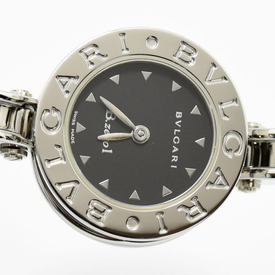 VINTAGE WATCHES FASHION ブルガリ B.zero1 レディースウォッチ、ブラックダイヤル、シルバー ステンレススチール、ダイヤモンドインデックス
