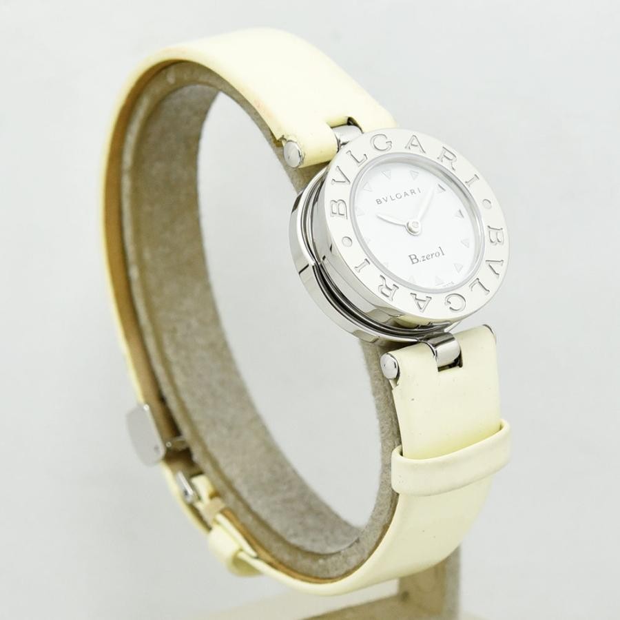 VINTAGE WATCHES FASHION ブルガリ B.zero1 アイボリーカーフレザーベルト シルバーケース レディースウォッチ