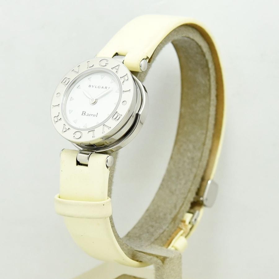 VINTAGE WATCHES FASHION ブルガリ B.zero1 アイボリーカーフレザーベルト シルバーケース レディースウォッチ
