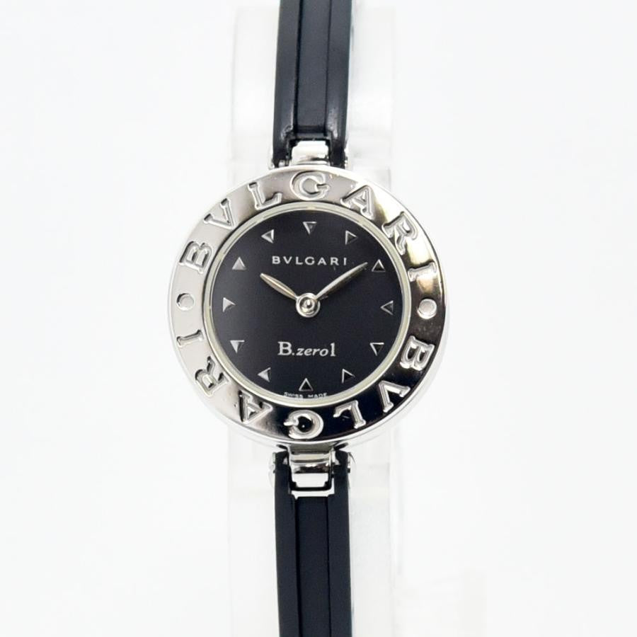 VINTAGE WATCHES FASHIONのブルガリ B.zero1 レディース腕時計。ステンレス製ベゼルとブラック文字盤が特徴の洗練されたデザイン。