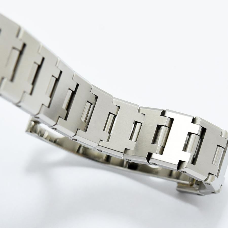 VINTAGE WATCHES FASHION ブルガリ レディース クオーツ 腕時計 ステンレススチール製ブレスレットとケース、ブラック文字盤