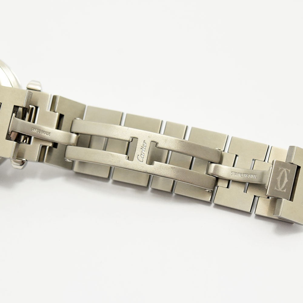 VINTAGE WATCHES FASHIONのカルティエ パシャ ステンレススティール製ブレスレットのバックル部分
