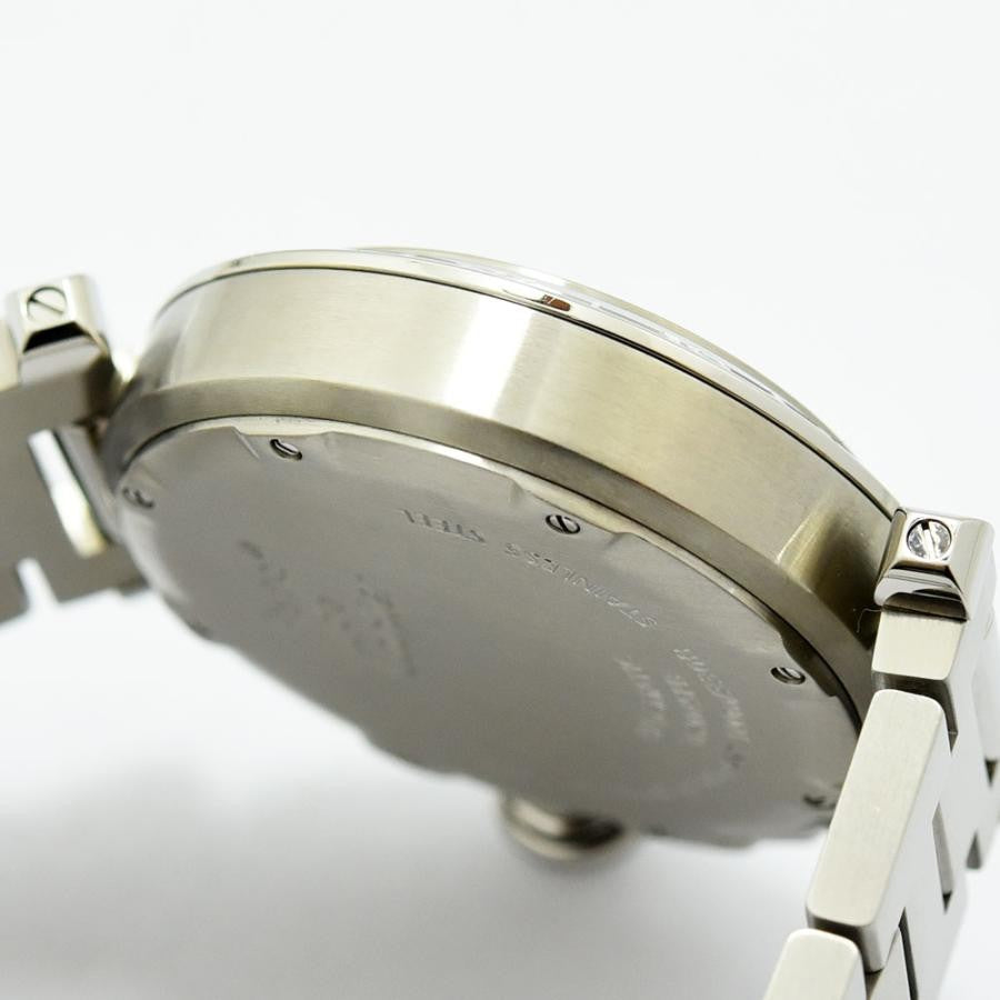 VINTAGE WATCHES FASHIONのステンレススチール製カルティエ パシャ GMT オートマティック ウォッチ。ブラックダイヤル、自動巻き。
