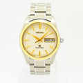 VINTAGE WATCHES FASHIONのグランドセイコーメンズ腕時計。シルバーとゴールドのコンビカラー、ステンレススチール製、デイデイト表示付き。