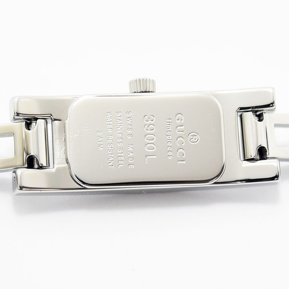 VINTAGE WATCHES FASHIONのGUCCI 3900Lレディース腕時計のステンレススチール製ケース裏蓋