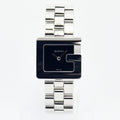 VINTAGE WATCHES FASHIONのGUCCI 3600J腕時計。ブラックのスクエア文字盤にGモチーフが映えるステンレス製ウォッチ