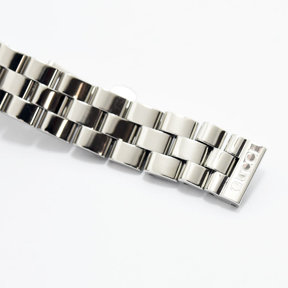 VINTAGE WATCHES FASHIONのGUCCIレディース腕時計用ステンレススチール製ブレスレット、ロゴ刻印入り
