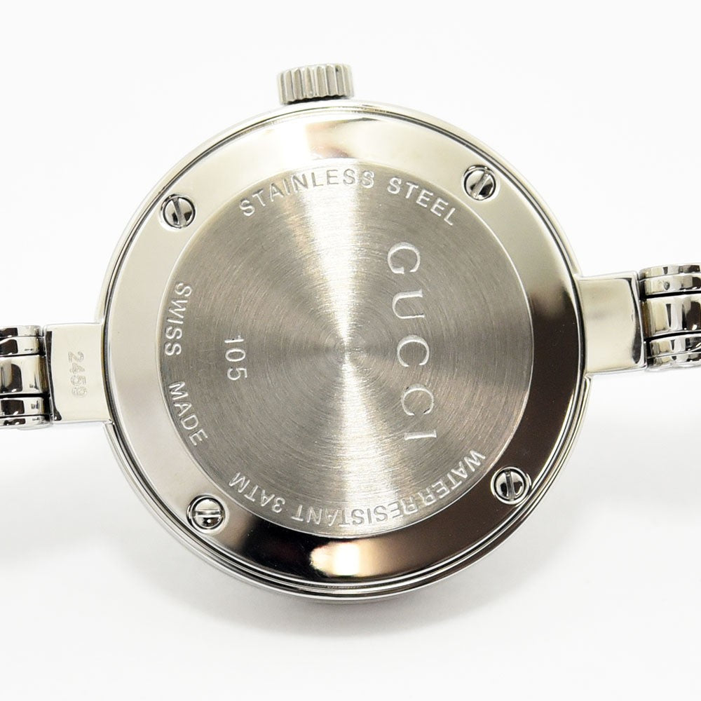 VINTAGE WATCHES FASHIONのGUCCI 105シリーズ レディース腕時計のステンレススチール製ケースバック
