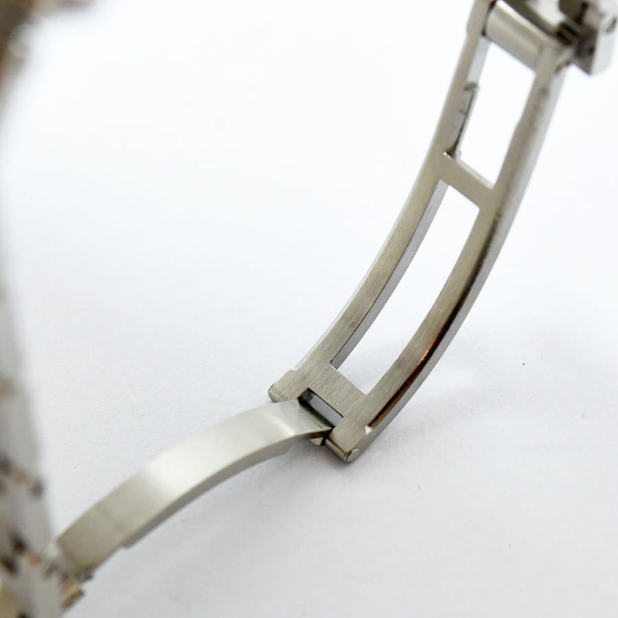 VINTAGE WATCHES FASHION エルメス クリッパー クオーツ レディース腕時計 ステンレススチール製、ブラウンベゼル、ダークグレー文字盤