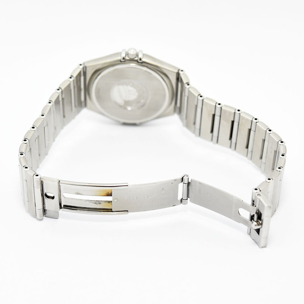 VINTAGE WATCHES FASHIONのOMEGAコンステレーション、ステンレススティール製ブレスレットのバックル部分の背面ビュー