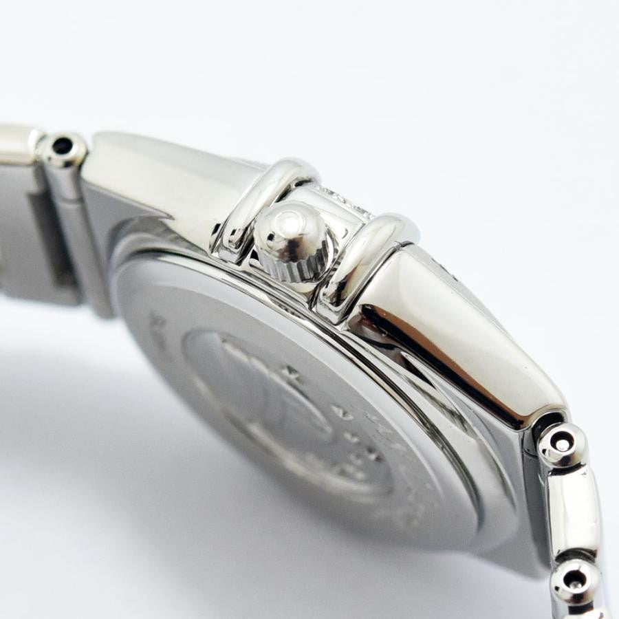 VINTAGE WATCHES FASHION オメガ コンステレーション ダイヤモンド レディースウォッチ。ステンレススチール製、ダイヤモンドベゼル、ローマ数字インデックス。