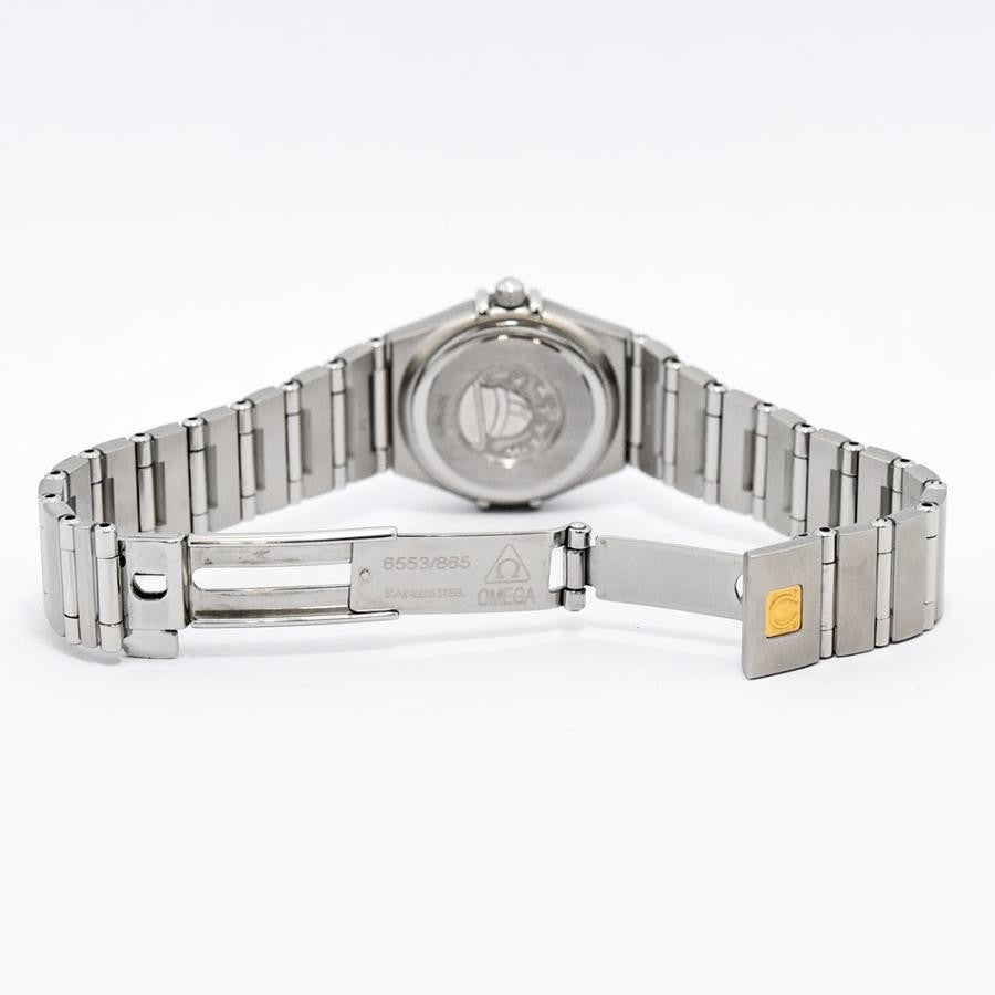 VINTAGE WATCHES FASHION オメガ コンステレーション レディース クォーツ腕時計 ステンレススチール製ダークグレー文字盤ローマ数字