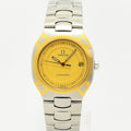 VINTAGE WATCHES FASHIONのOMEGAシーマスター・ポラリス。イエロー文字盤とステンレス・ゴールドコンビの腕時計