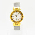 VINTAGE WATCHES FASHIONのPHILIPPE CHARRIOLレディース腕時計。ゴールドベゼルと特徴的なワイヤーバンド、ローマ数字インデックスがエレガントなステンレス製ウォッチ。