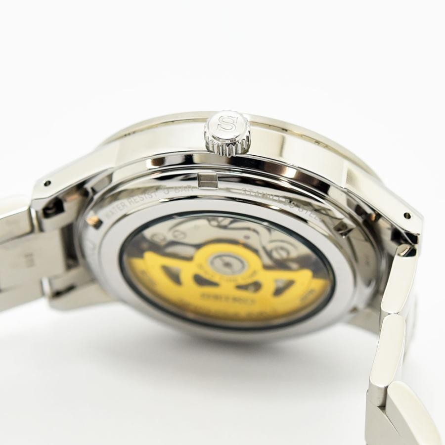 VINTAGE WATCHES FASHION プレザージュ 自動巻き機械式時計、オープンハートデザイン、シルバーブレスレット