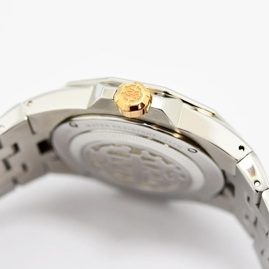 VINTAGE WATCHES FASHION ロベルト・カヴァリ メンズ腕時計 ステンレススチールとローズゴールドのブレスレット