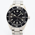 VINTAGE WATCHES FASHIONのセイコー自動巻きダイバーズウォッチ。ダークグレーの文字盤、回転ベゼル、ステンレススチール製ブレスレット。